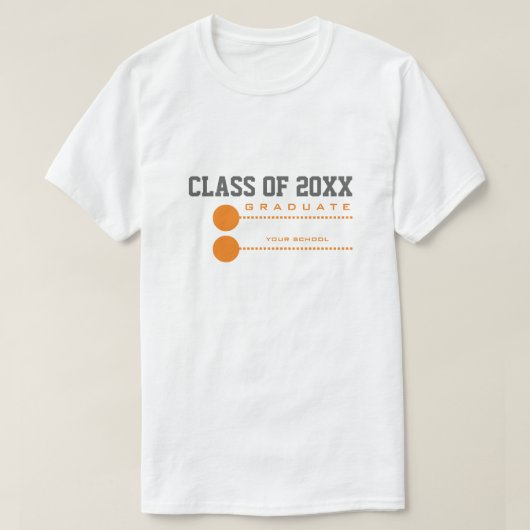 Jahr | T - Shirt für Abschluss in der Schule (Design vorne)