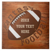 Jahr und Ihre Text-Fantasie-Fußball-Geschenk-Ideen Fliese (Vorderseite)