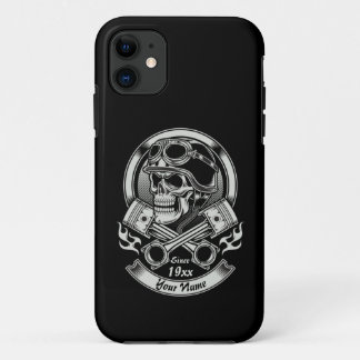 Jahr Vintager Biker mit überlaufenen Kolben hinzuf Case-Mate iPhone Hülle