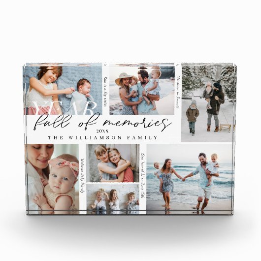 Jahr voll mit Erinnerungen Foto Collage & Highligh (Vorderseite)