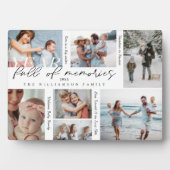 Jahr voll mit Erinnerungen Foto Collage & Highligh Fotoplatte (Vorderseite)