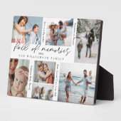 Jahr voll mit Erinnerungen Foto Collage & Highligh Fotoplatte (Seite)