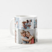 Jahr voll mit Erinnerungen Foto Collage & Highligh Kaffeetasse (Vorderseite Links)