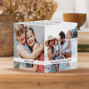 Jahr voll mit Erinnerungen Foto Collage & Highligh Würfel