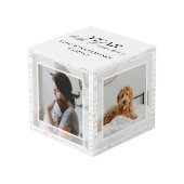 Jahr voll mit Erinnerungen Foto-Speicher-Keepsake Würfel (Vorderseite Schrägansicht)