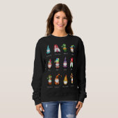 Jahr voll von Gnomes Lover Design Monatlicher Gnom Sweatshirt (Vorne ganz)