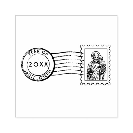 JAHR VON ST. JOSEPH CANCELATION POSTAGE CATHOLIC GUMMISTEMPEL (Prägung)