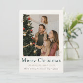 Jahr Weihnachts-Weihnachtskarte Einladung (Stehend Vorderseite)