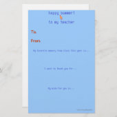 Jahr-zu-Jahr-Lehrer danke Ihnen zur Kenntnis nehme (Vorne/Hinten)