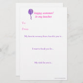 Jahr-zu-Jahr-Lehrer danke Ihnen zur Kenntnis nehme (Vorne/Hinten)