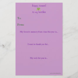 Jahr-zu-Jahr-Lehrer danke Ihnen zur Kenntnis nehme