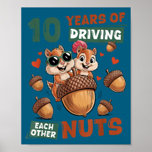 Jahre 10. Hochzeitstag 10 Paar Poster