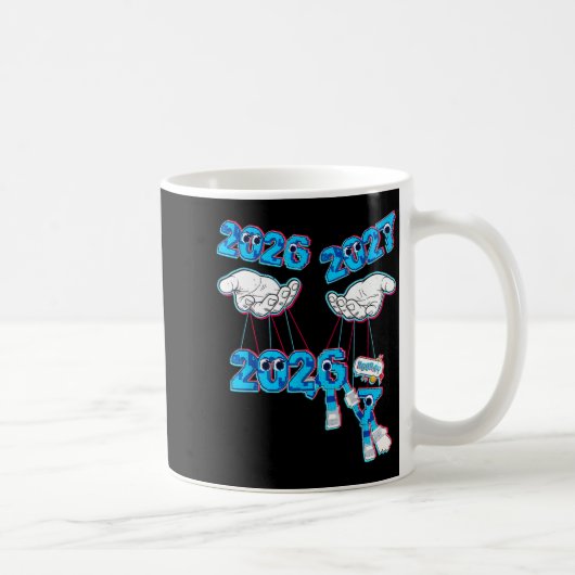 Jahre 2027 7 67 Meme Hand Kaffeetasse (Rechts)