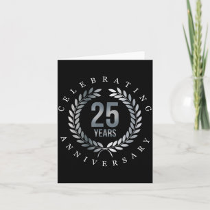 Jahre 25. Jubiläum feiern Karte