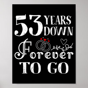 Jahre 53 Down Forever Go Paar Poster