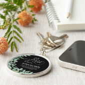 Jahre der Betriebsruhestandsgrüne Keepake Schlüsselanhänger (Seite)