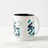 Jahre der Möglichkeiten Zweifarbige Tasse (VorderseiteRechts)