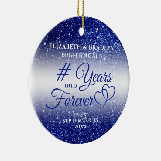 JAHRE DES Saphir JAHRES IN Foto Cera Keramik Ornament (Rechts)