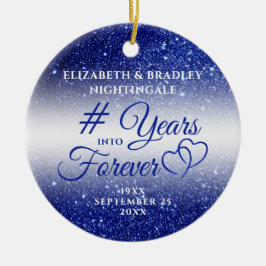 JAHRE DES Saphir JAHRES IN Foto Cera Keramik Ornament