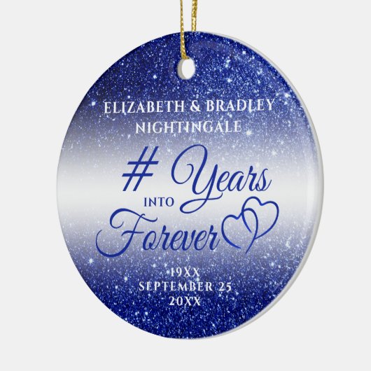 JAHRE DES Saphir JAHRES IN Foto Cera Keramik Ornament (Links)