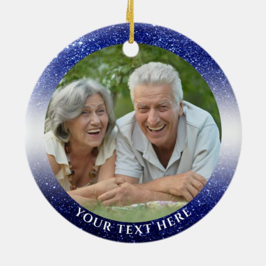 JAHRE DES Saphir JAHRES IN Foto Cera Keramik Ornament (Hinten)