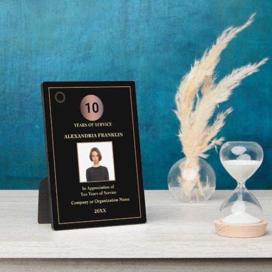 Jahre des Service-Foto-Logos für Mitarbeiter Fotoplatte (Seite)