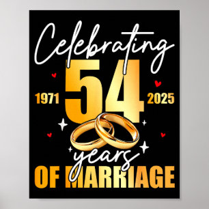 Jahre Feiern 1971 54. 54 Ehe Poster