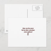 Jahre fliegen vorbei postkarte (Vorne/Hinten)