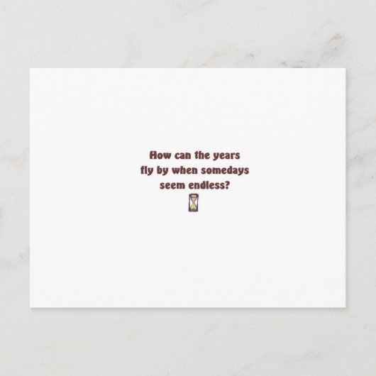 Jahre fliegen vorbei postkarte (Vorderseite)