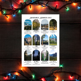 Jahres-in-Review-Urlaubskarte mit 12 Fotos Feiertagskarte