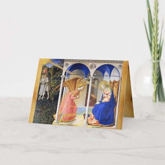JAHRESABSCHLUSS DER FRA ANGELICO Old Irish Sessing Karte (Vorderseite)