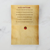 JAHRESABSCHLUSS DER FRA ANGELICO Old Irish Sessing Karte (Innenseite)