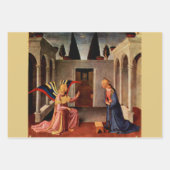 JAHRESABSCHLUSS DER FRA ANGELICO Weihnachten Geschenkpapier Set (Vorderseite 3)