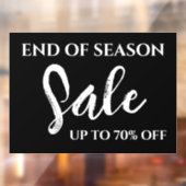 Jahresabschlusszeichen, Boutique-Beschriftung, Sto Fensteraufkleber (Blatt 2)