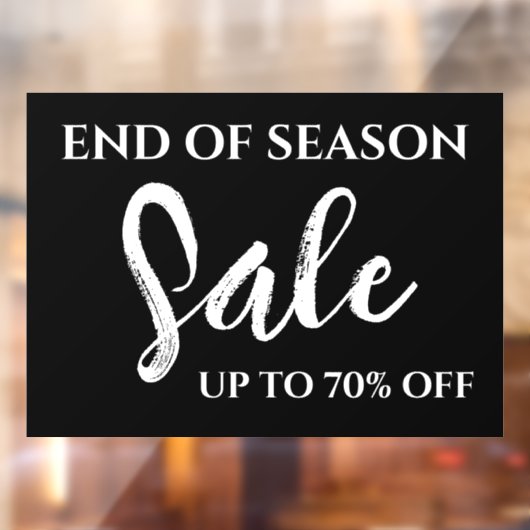 Jahresabschlusszeichen, Boutique-Beschriftung, Sto Fensteraufkleber (Blatt 2)