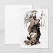 JAHRESANGEL Ende der 1400er Jahre Dankeskarte (Vorne/Hinten)