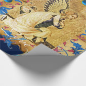 JAHRESANGEL FLORAL CHRISTMAS PARKMENT GESCHENKPAPIER (Ecke)