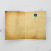 JAHRESANGEL, Gelb, Blauer Saphire Karte (Innenseite)