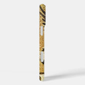 JAHRESANGEL IN GOLD UND BLAU, Pergament Case-Mate iPhone Hülle (Rückseite / Rechts)