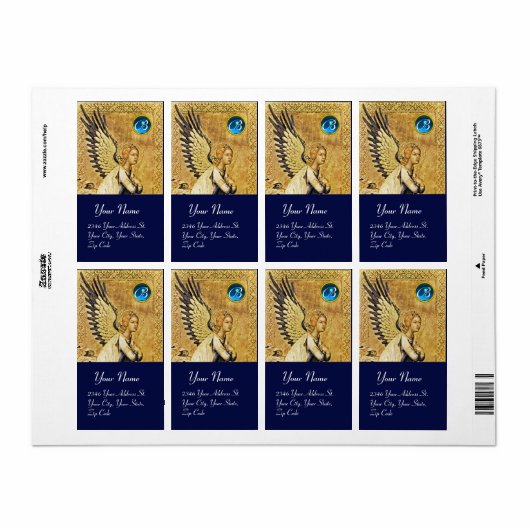 JAHRESANGEL MONOGRAM ,Blue Saphir (Vorne)