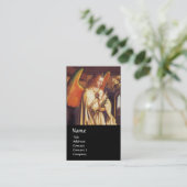 JAHRESANGEL MONOGRAM, Blue Saphir Gemstone Visitenkarte (Stehend Vorderseite)