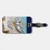 JAHRESANGEL MONOGRAM GEPÄCKANHÄNGER (Rückseite horizontal)