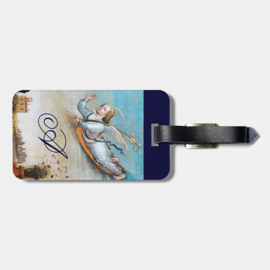 JAHRESANGEL MONOGRAM GEPÄCKANHÄNGER (Rückseite horizontal)