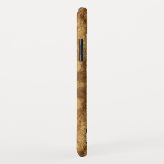 JAHRESANGEL MONOGRAM, Pergament Case-Mate iPhone Hülle (Hinten/Rechts)