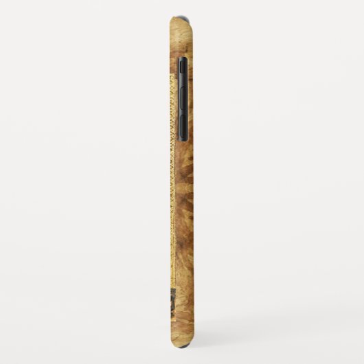 JAHRESANGEL MONOGRAM, Pergament Case-Mate iPhone Hülle (Hinten/Links)