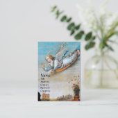 JAHRESANGEL MONOGRAM VISITENKARTE (Stehend Vorderseite)