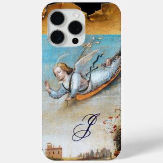 JAHRESANGEL-MONOGRAMM ,Braunes Pergament iPhone 15 Pro Max Hülle