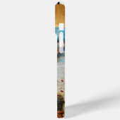 JAHRESANGEL-MONOGRAMM ,Braunes Pergament Case-Mate iPhone Hülle (Rückseite / Links)