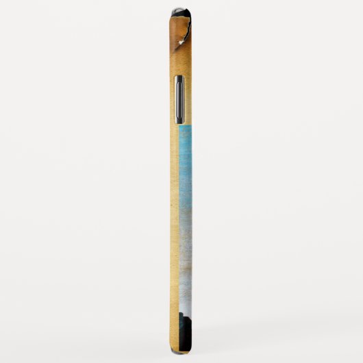 JAHRESANGEL-MONOGRAMM ,Braunes Pergament Case-Mate iPhone Hülle (Hinten/Rechts)