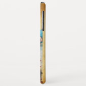 JAHRESANGEL-MONOGRAMM ,Braunes Pergament Case-Mate iPhone Hülle (Hinten/Links)